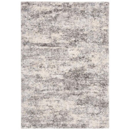 Safavieh 5 x 7 ft. Berber Shag 200 Power Loomed Rectangle Area Rug; Grey & Cream BER219G-57